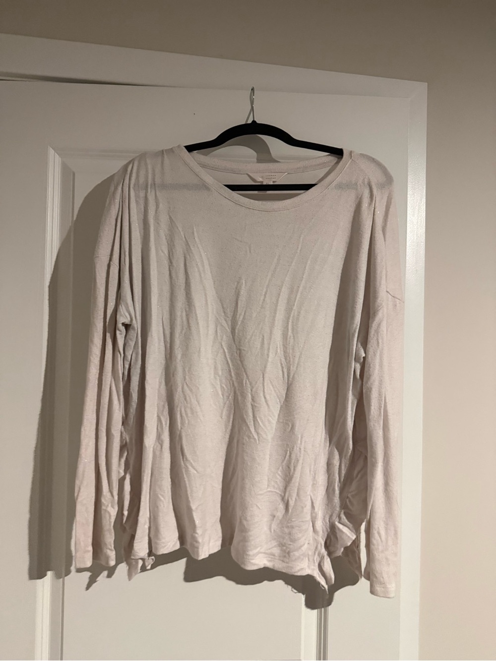 LC Lauren Conrad Soft Light Blush Long Sleeve Tee